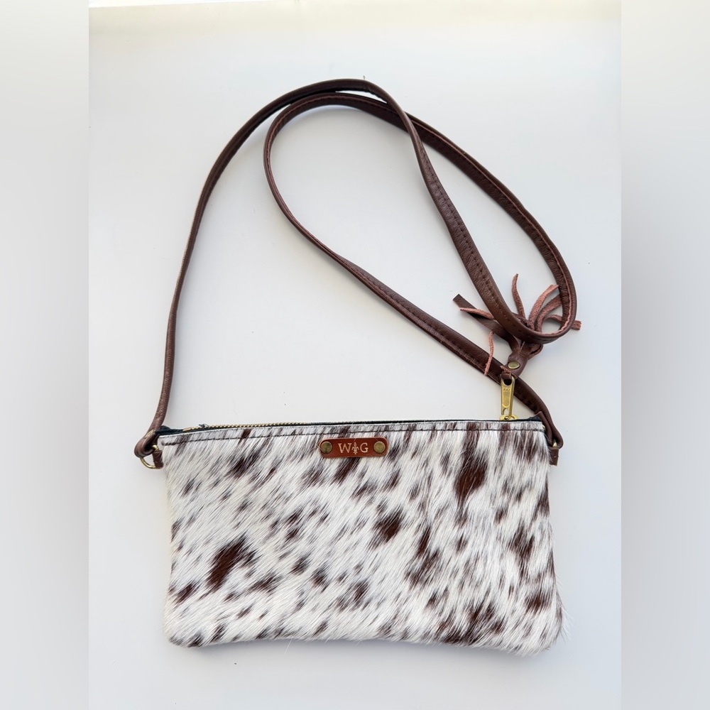 Wild Goose WG cream brown Crossbody Purse